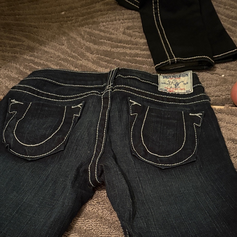 True Religion Women's Dark Indigo Skinny Jeans